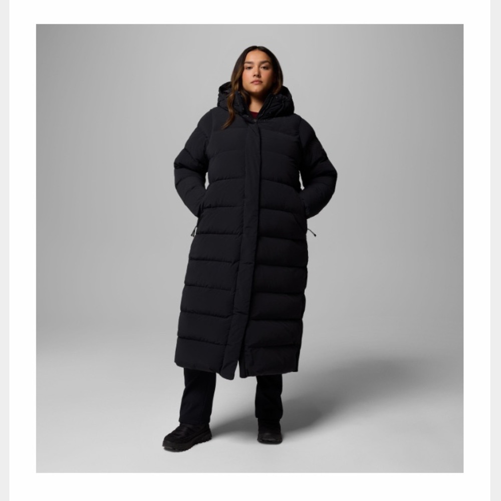 Columbia Women's Amaze Puff™ Long Hooded Jacket - Plus Size 3X